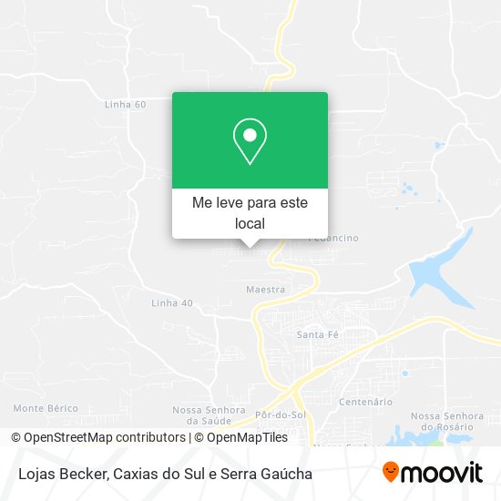 Lojas Becker mapa