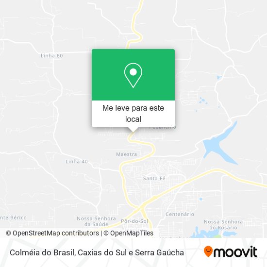 Colméia do Brasil mapa