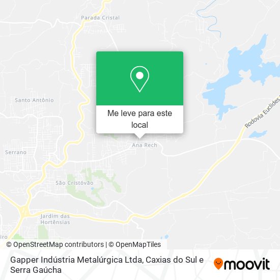 Gapper Indústria Metalúrgica Ltda mapa