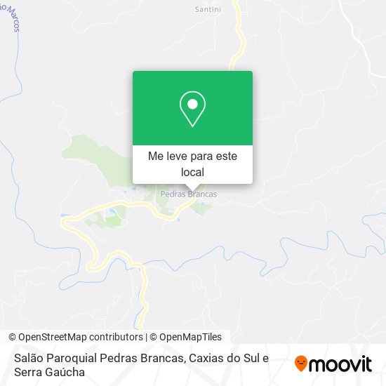 Salão Paroquial Pedras Brancas mapa