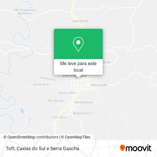 Toft mapa