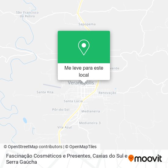 Fascinação Cosméticos e Presentes mapa