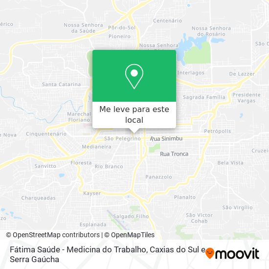 Fátima Saúde - Medicina do Trabalho mapa