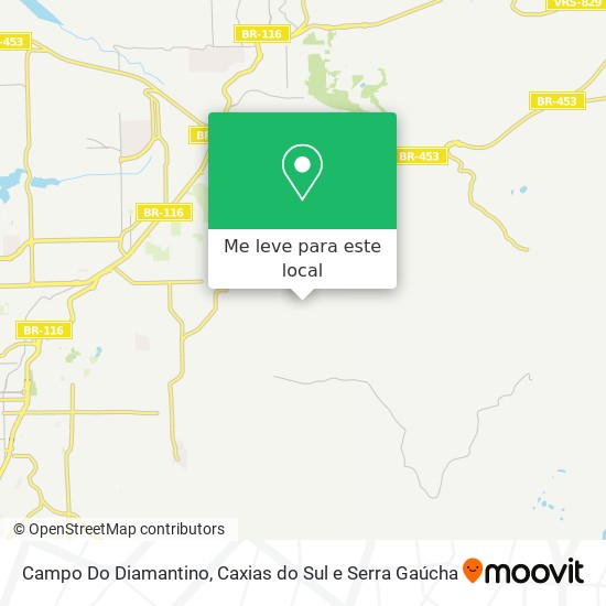 Campo Do Diamantino mapa