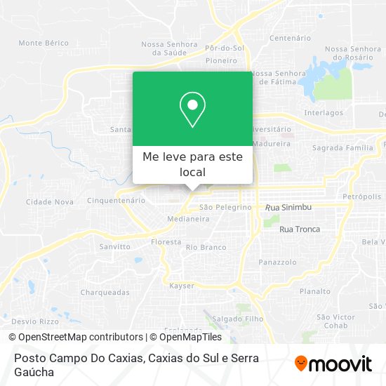 Posto Campo Do Caxias mapa