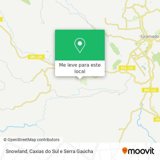 Snowland mapa