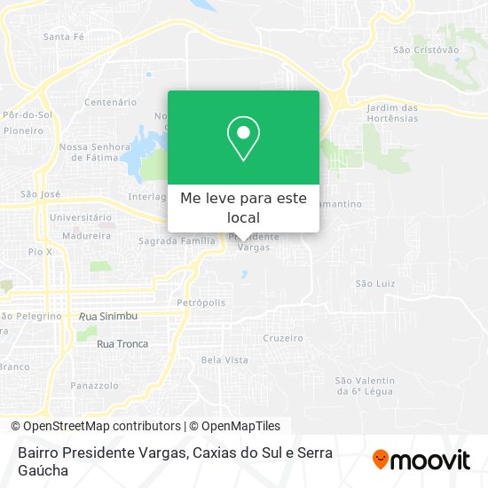 Bairro Presidente Vargas mapa
