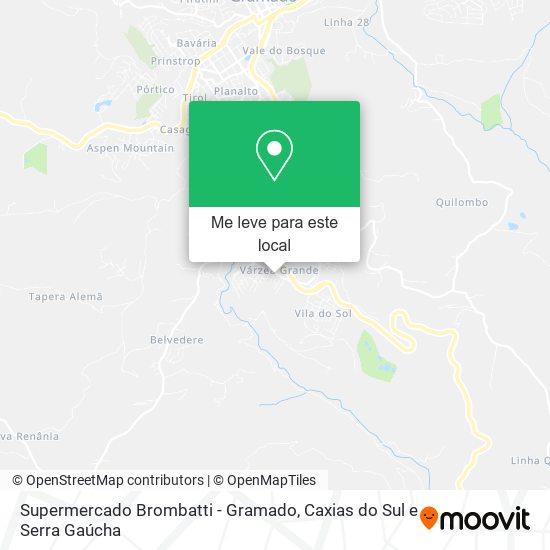 Supermercado Brombatti - Gramado mapa