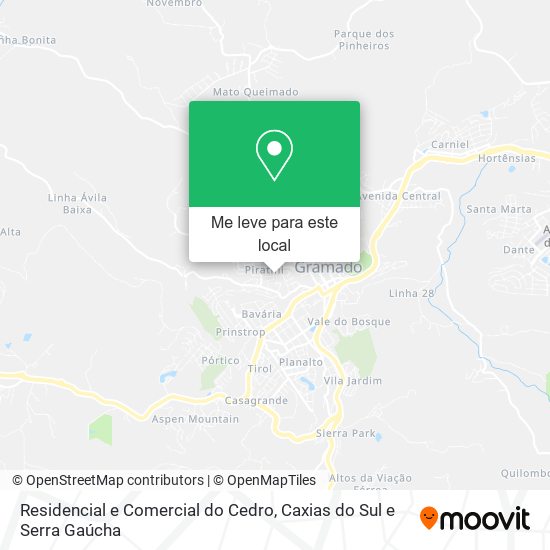 Residencial e Comercial do Cedro mapa