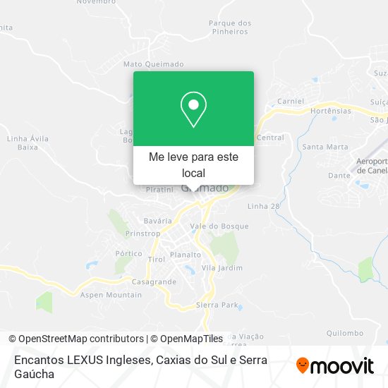 Encantos LEXUS Ingleses mapa