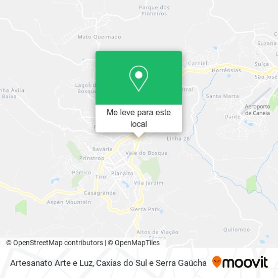 Artesanato Arte e Luz mapa