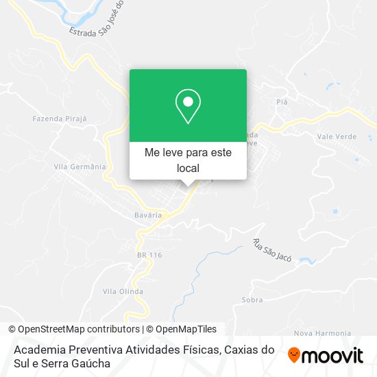 Academia Preventiva Atividades Físicas mapa