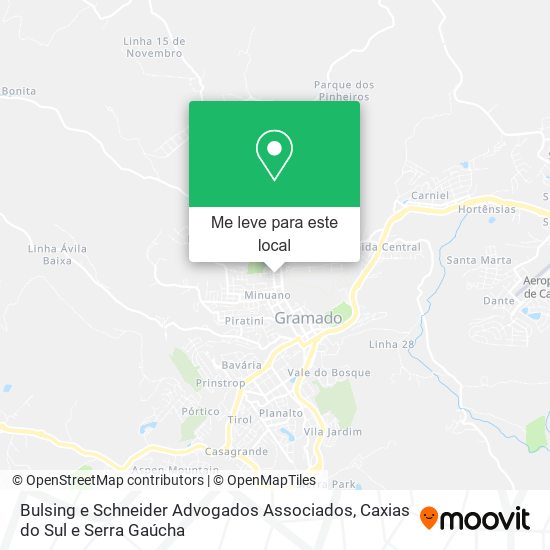 Bulsing e Schneider Advogados Associados mapa