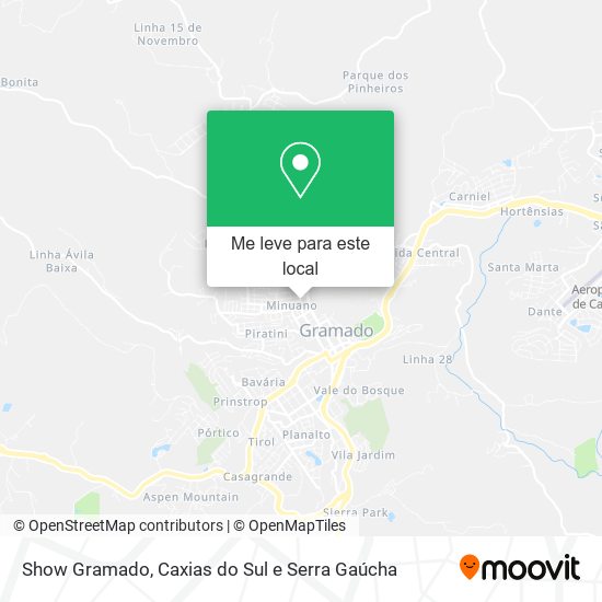 Show Gramado mapa