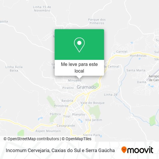 Incomum Cervejaria mapa