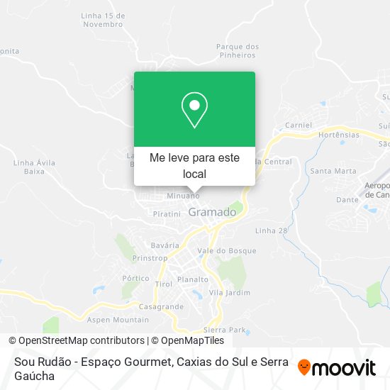 Sou Rudão - Espaço Gourmet mapa
