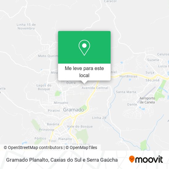 Gramado Planalto mapa