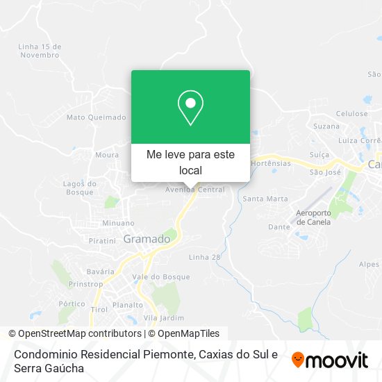 Condominio Residencial Piemonte mapa