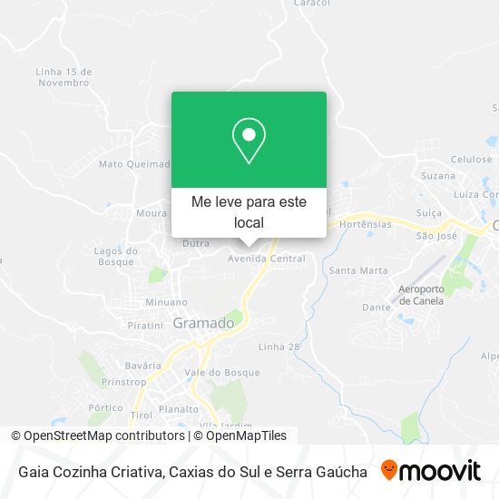 Gaia Cozinha Criativa mapa