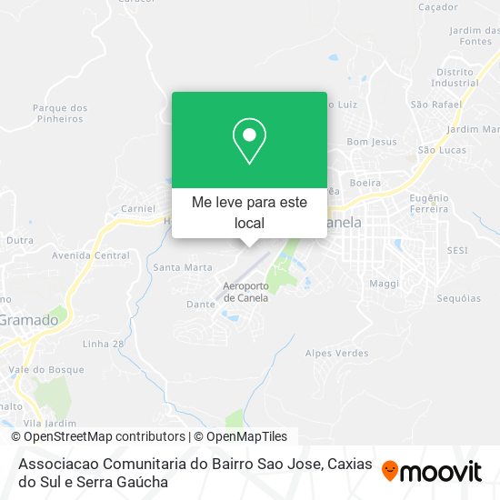 Associacao Comunitaria do Bairro Sao Jose mapa