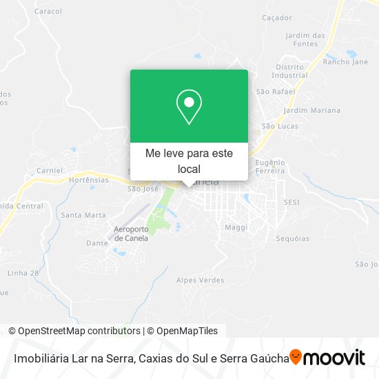 Imobiliária Lar na Serra mapa