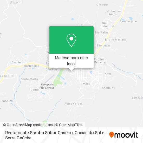 Restaurante Saroba Sabor Caseiro mapa