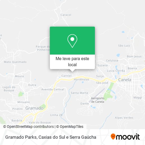 Gramado Parks mapa