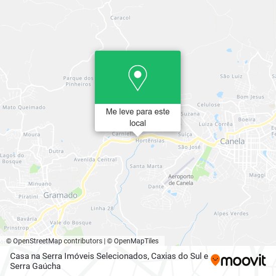 Casa na Serra Imóveis Selecionados mapa