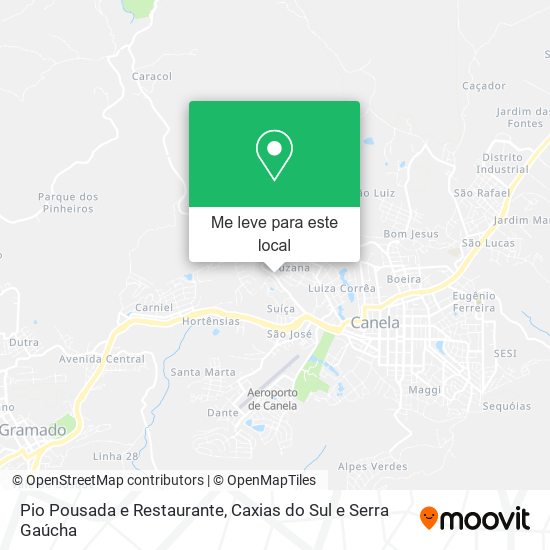Pio Pousada e Restaurante mapa