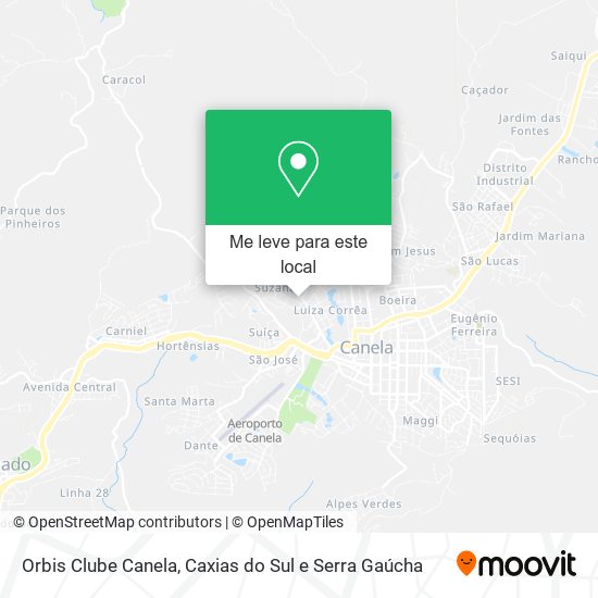 Orbis Clube Canela mapa