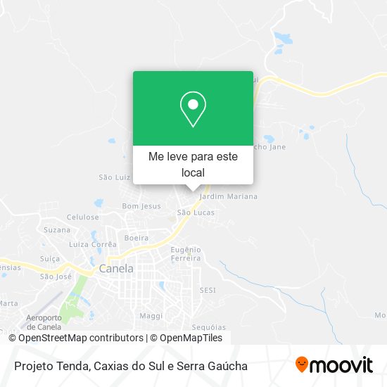 Projeto Tenda mapa