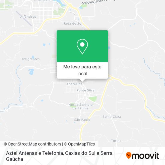Aztel Antenas e Telefonia mapa