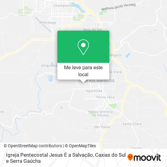 Igreja Pentecostal Jesus É a Salvação mapa