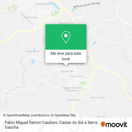 Fábio Miguel Sartori Cauduro mapa