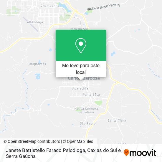 Janete Battistello Faraco Psicóloga mapa