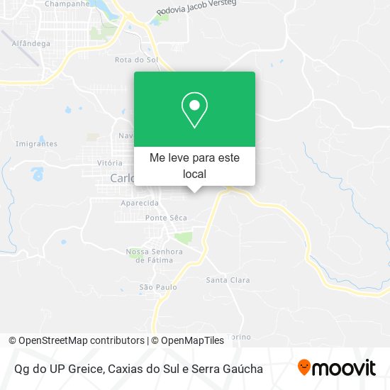 Qg do UP Greice mapa