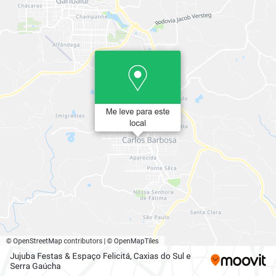 Jujuba Festas & Espaço Felicitá mapa