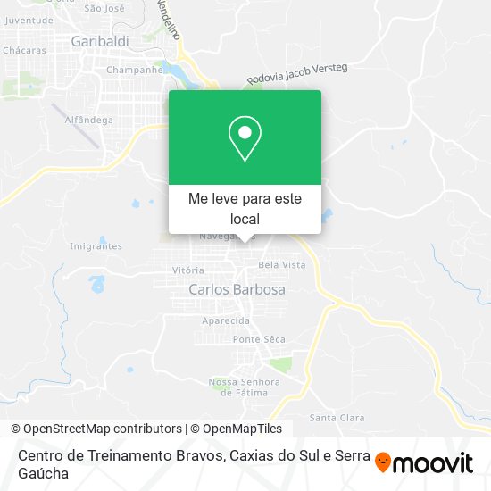 Centro de Treinamento Bravos mapa