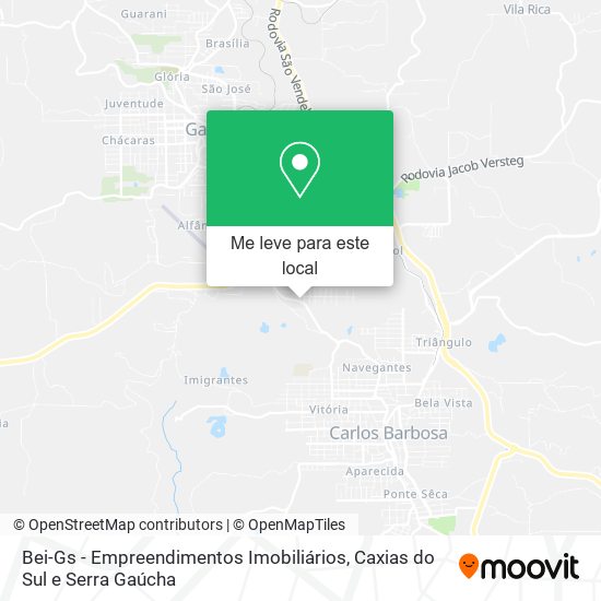 Bei-Gs - Empreendimentos Imobiliários mapa