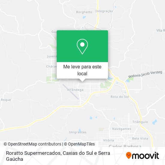 Roratto Supermercados mapa
