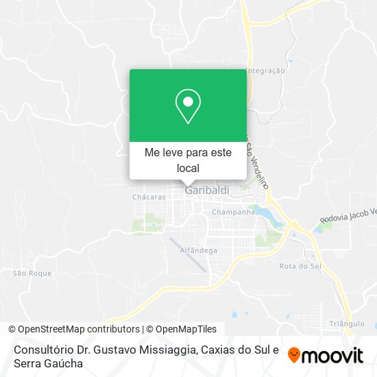 Consultório Dr. Gustavo Missiaggia mapa