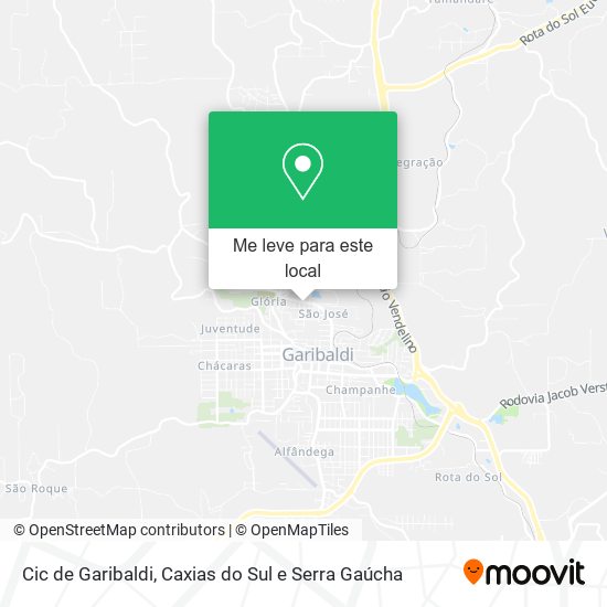 Cic de Garibaldi mapa