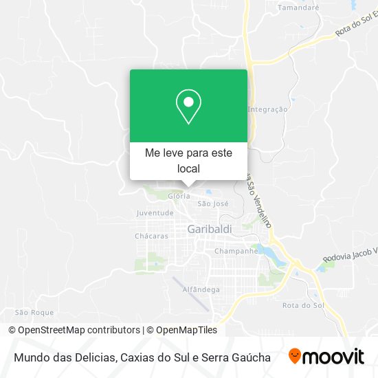 Mundo das Delicias mapa