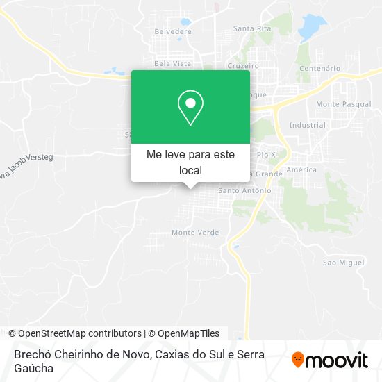 Brechó Cheirinho de Novo mapa