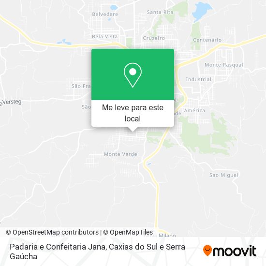 Padaria e Confeitaria Jana mapa