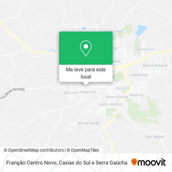 Frangão Centro Novo mapa