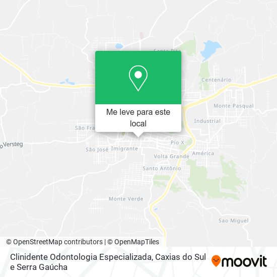 Clinidente Odontologia Especializada mapa
