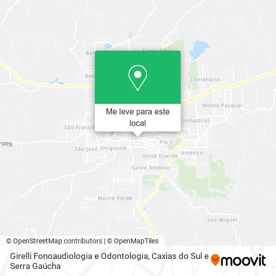 Girelli Fonoaudiologia e Odontologia mapa
