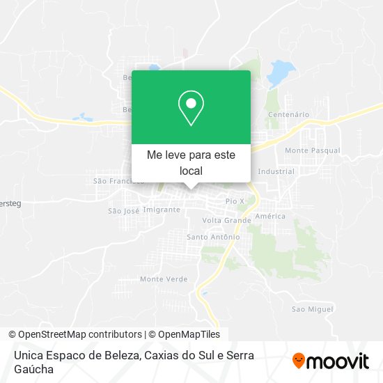 Unica Espaco de Beleza mapa