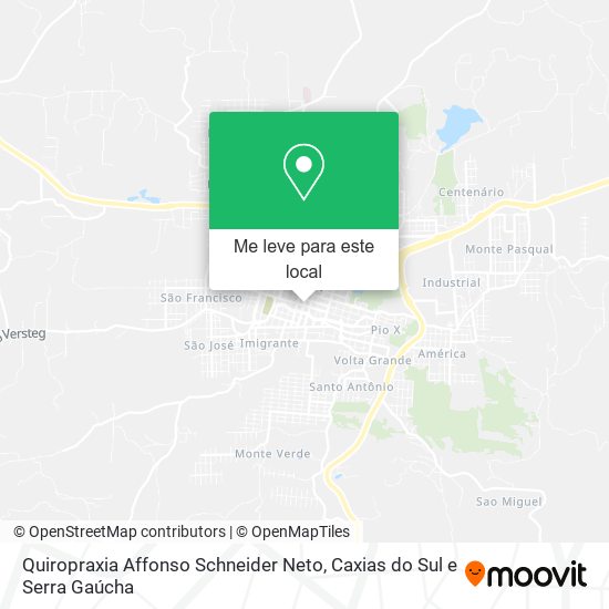 Quiropraxia Affonso Schneider Neto mapa